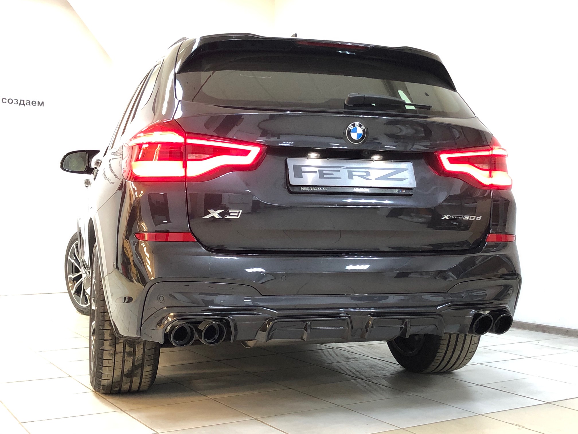 Двойной выхлоп для BMW X3 G01