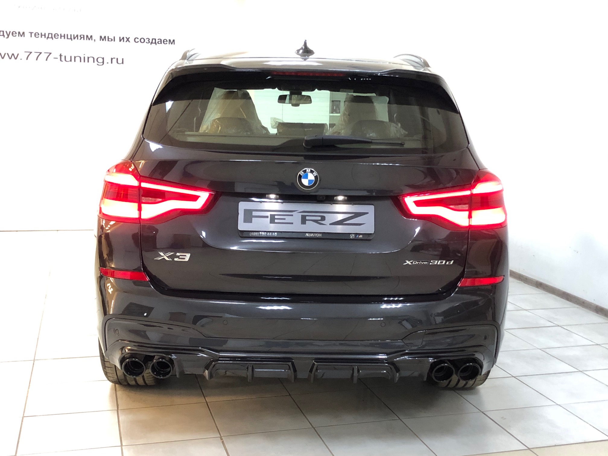 Двойной выхлоп для BMW X3 G01