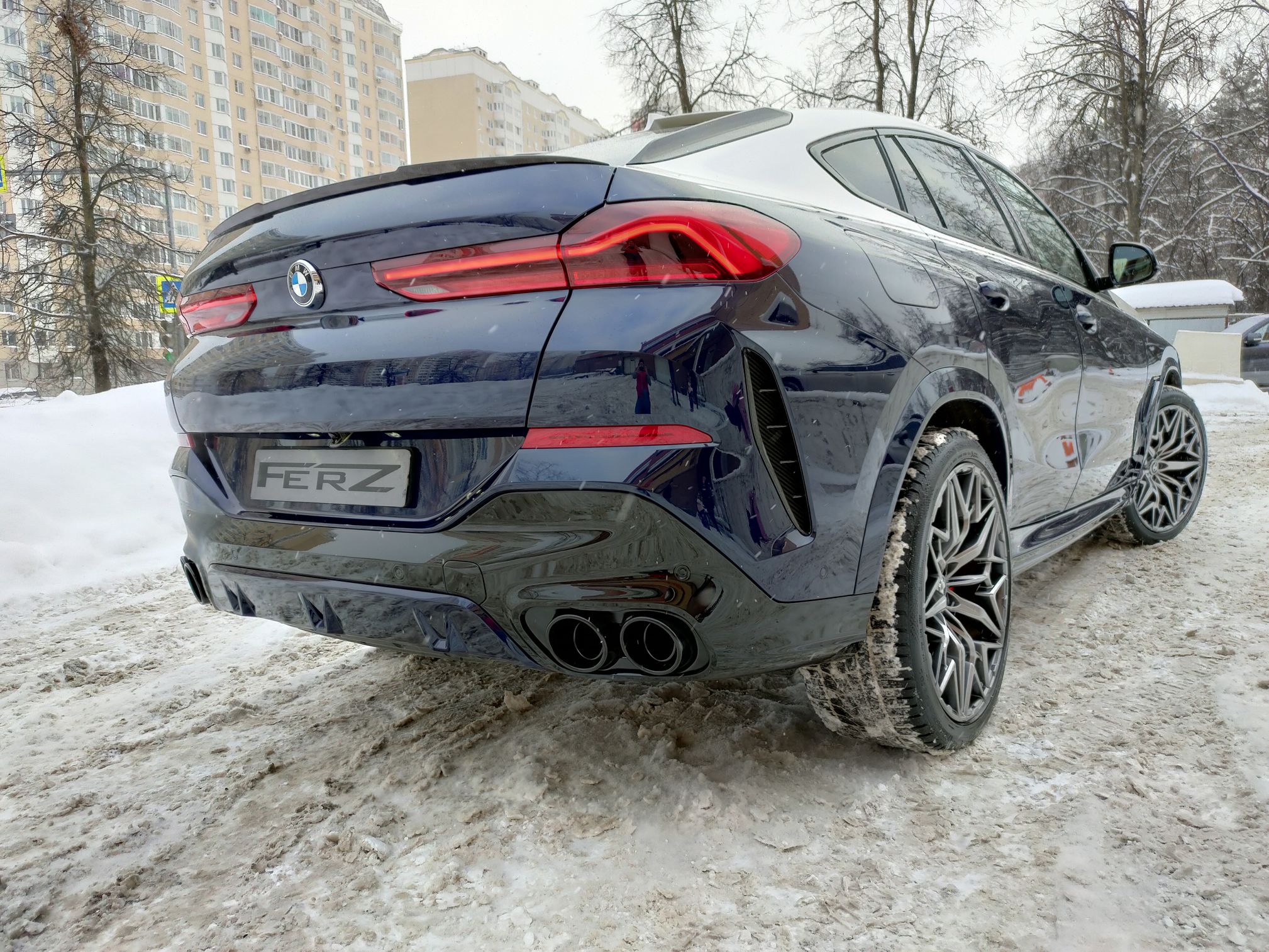 сдвоенный выхлоп для BMW X6 G06