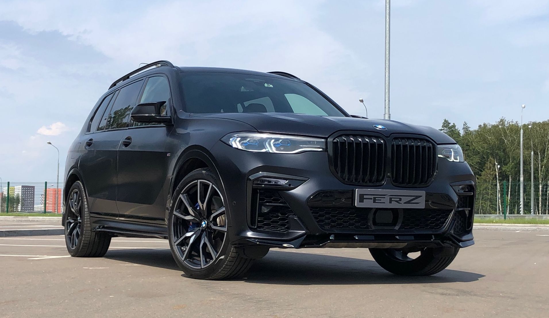 матовая полиуретановая защитная пленка для BMW X7