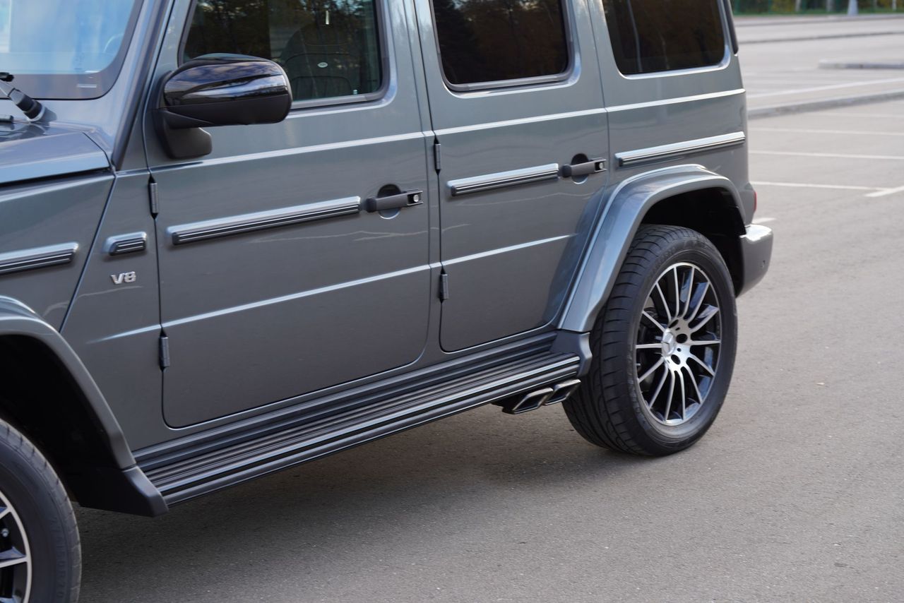 черные подножки для Mercedes G-class