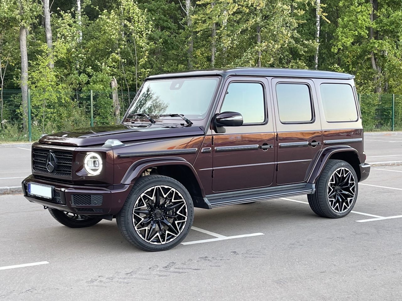 черные подножки для Mercedes G-class