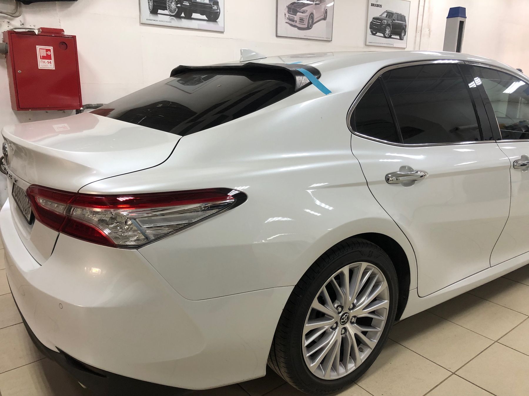 Camry 70 белый перламутр