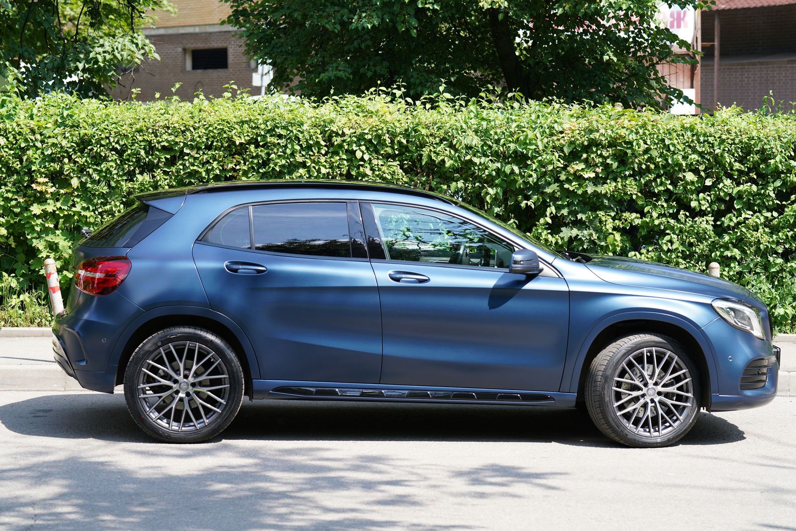 покрытие прозрачной матовой полиуретановой пленкой Mercedes GLA  в студии FERZ