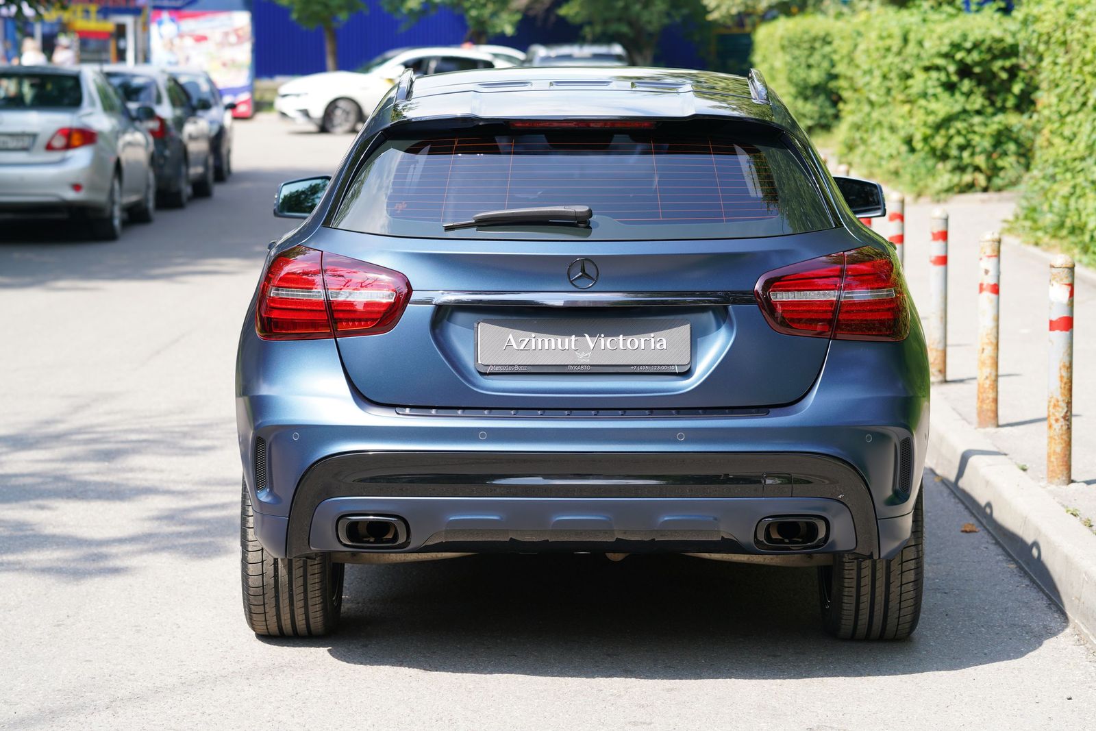 покрытие прозрачной матовой полиуретановой пленкой Mercedes GLA  в студии FERZ