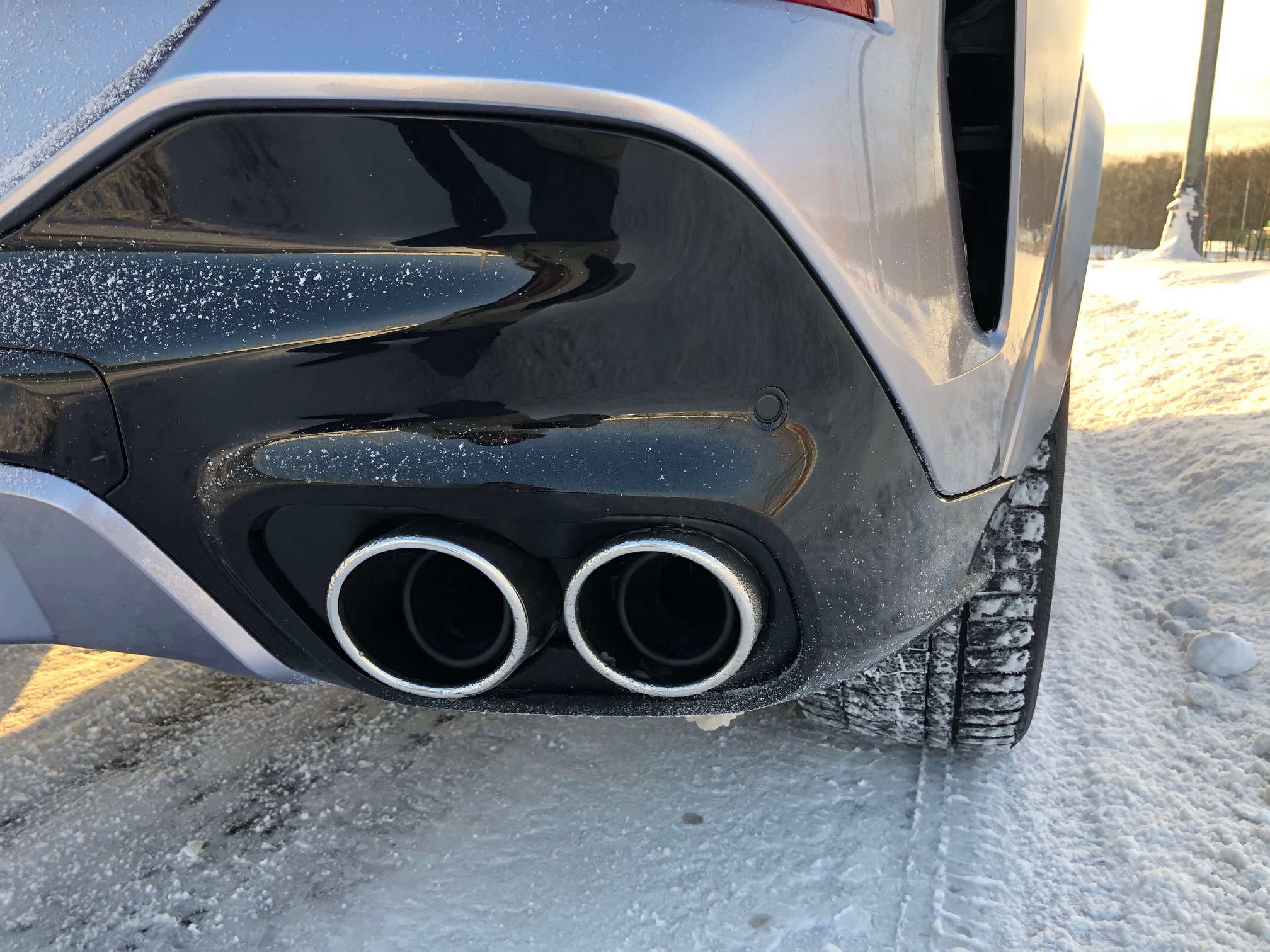 сдвоенный выхлоп для BMW X6 G06
