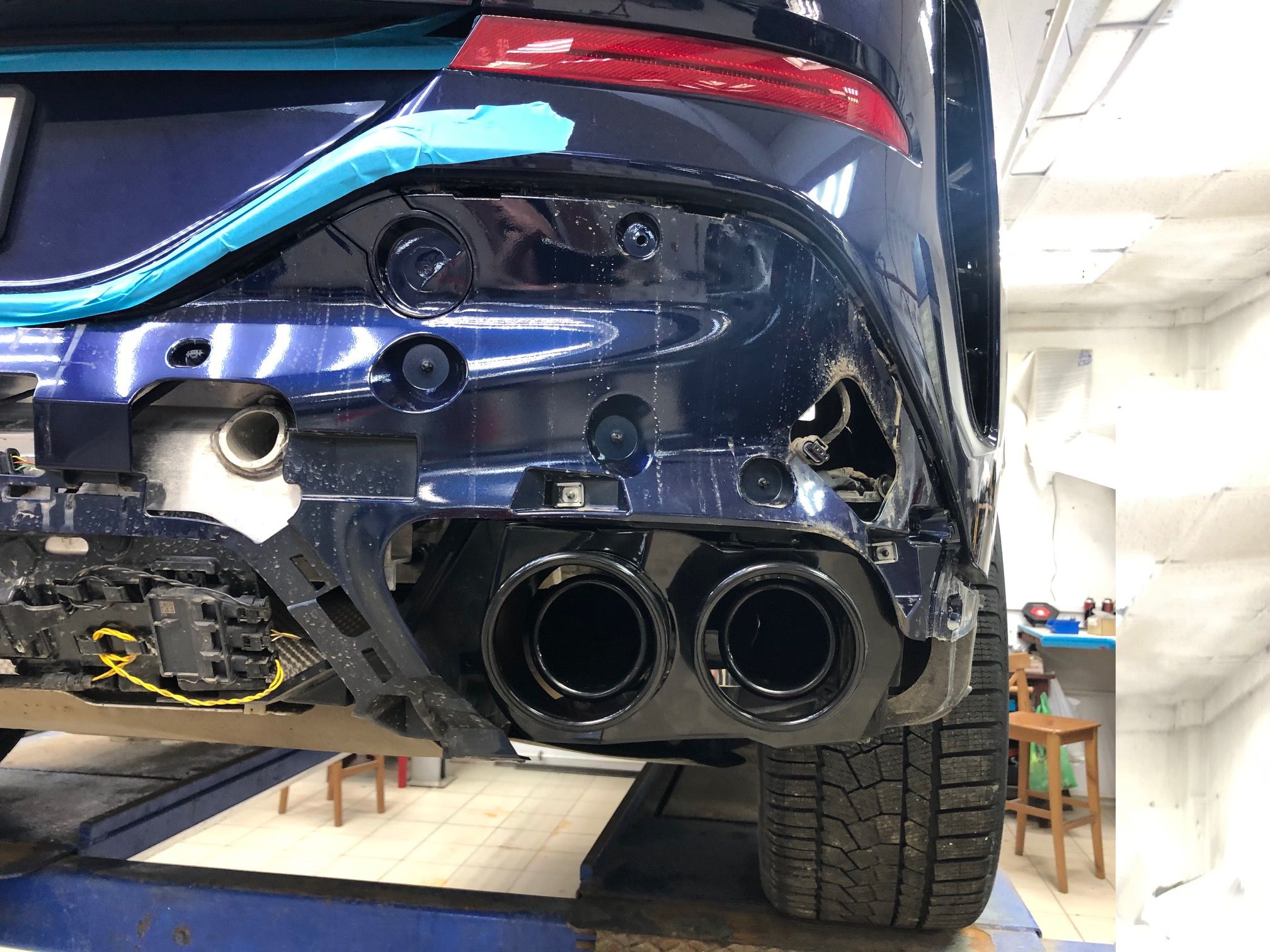 сдвоенный выхлоп для BMW X6 G06
